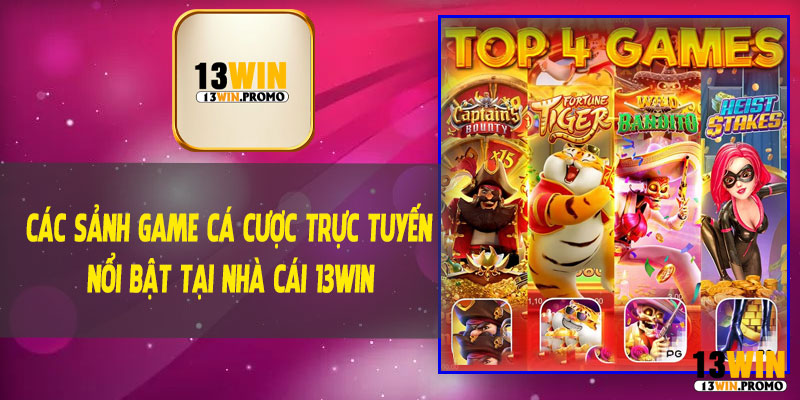 Các Sảnh Game Cá Cược Trực Tuyến Nổi Bật Tại Nhà Cái 13Win